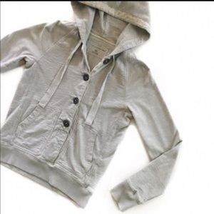 J.Crew Washed Jersey Hooded Top